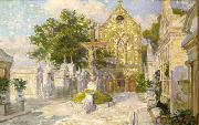 unknow artist Saint Roch Cemetery Chapel and Campo Santo France oil painting artist